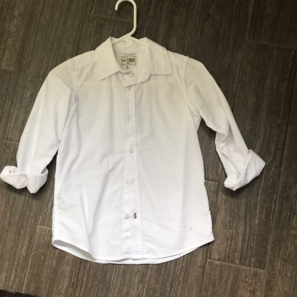 Boys white dress shirt